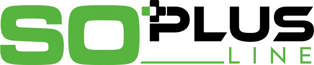 Das Logo von SoPlus Line (dunkles Format)